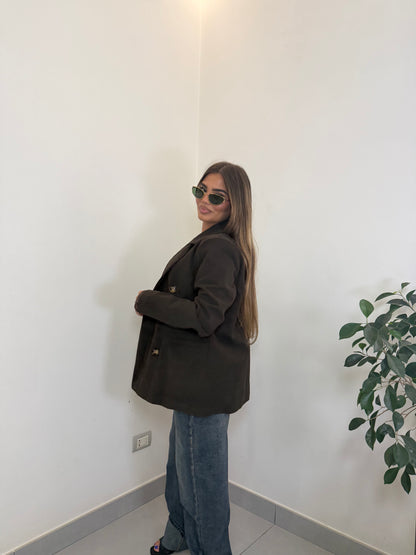 Giacca Cordelia in velluto Marrone 251017